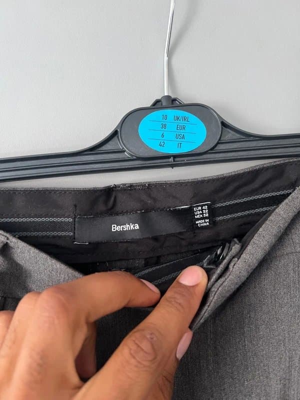 Bershka Grey Bershka smart trousers
