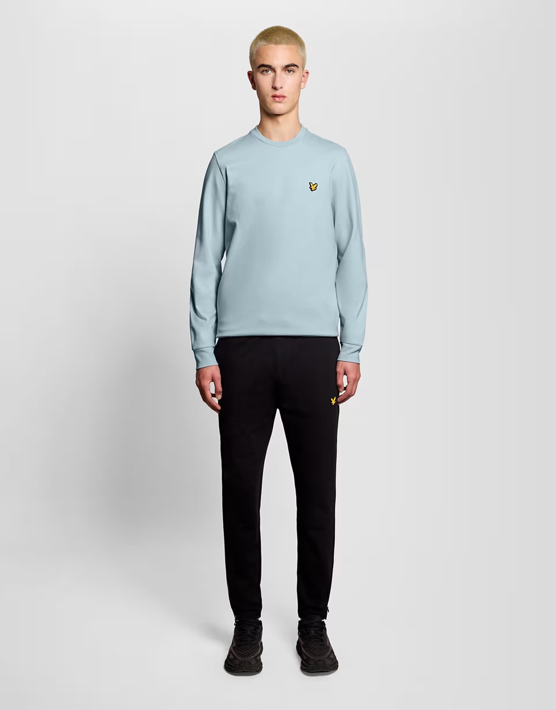 ASOS Lyle & Scott Mid layers crew neck fly fleece in z271 dark navy