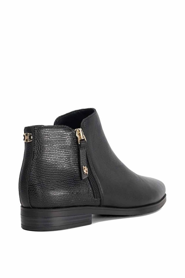 Dune London Dune London Women's 'Poleyn' Leather Ankle Boots in Black - 3