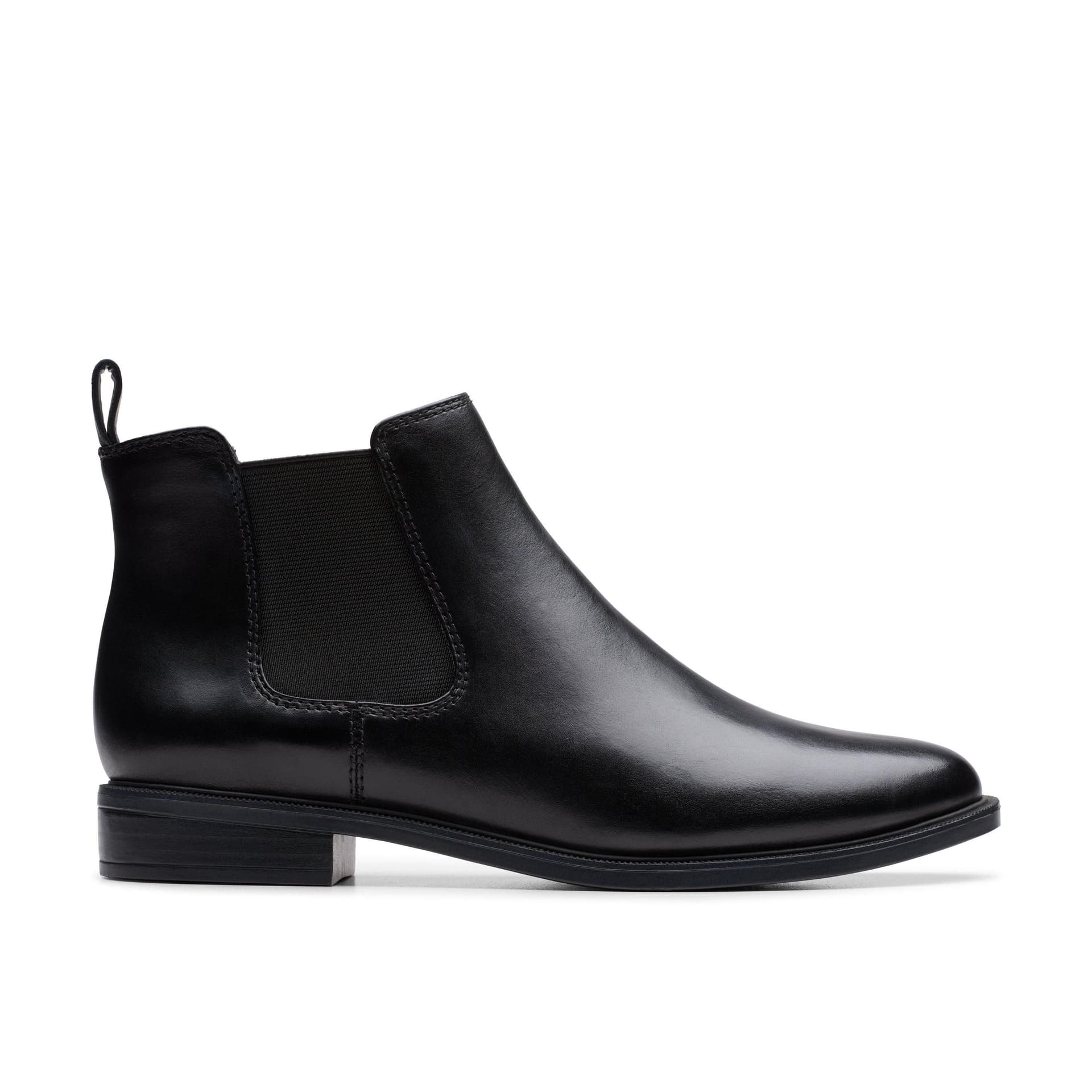 Clarks Clarks Women's Taylor Shine Black/Black Ankle Boots, Chelsea Boots in Black
