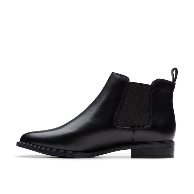 Clarks Clarks Women's Taylor Shine Black/Black Ankle Boots, Chelsea Boots in Black - 2