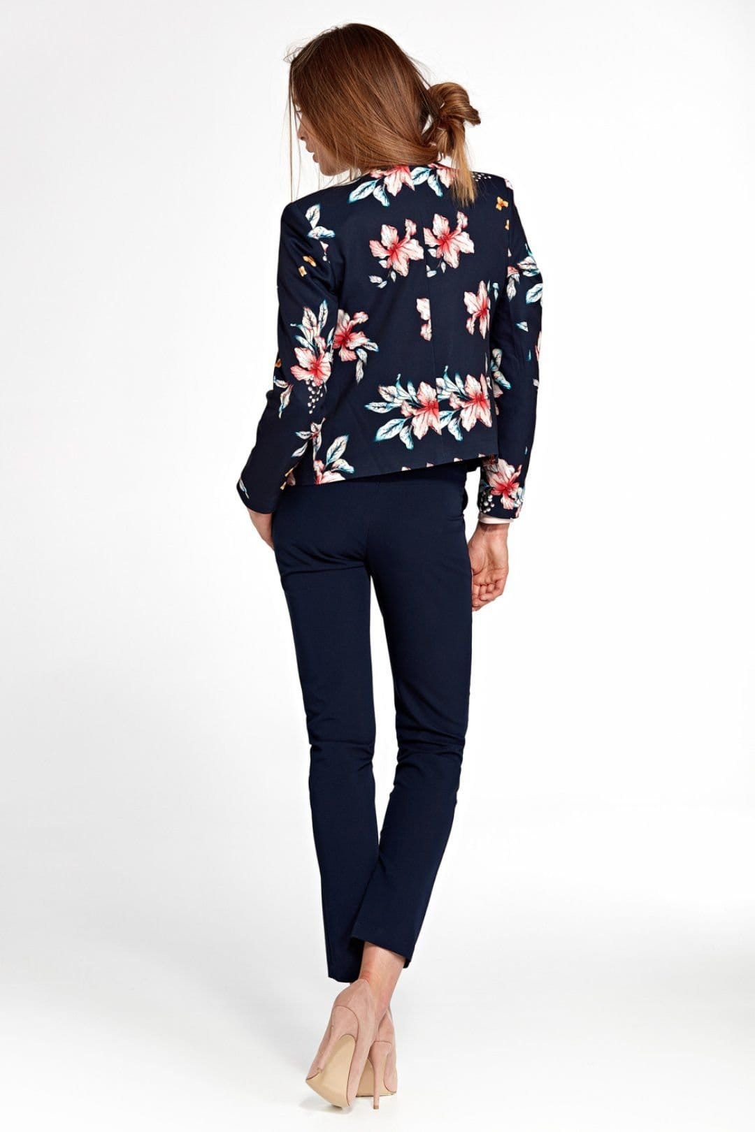 Love Lace Love Lace Women's Elegant Floral Short Jacket Rounded Neck - 4