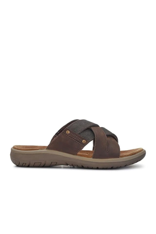 Pavers Pavers Men's Leather Mules in Brown - 2