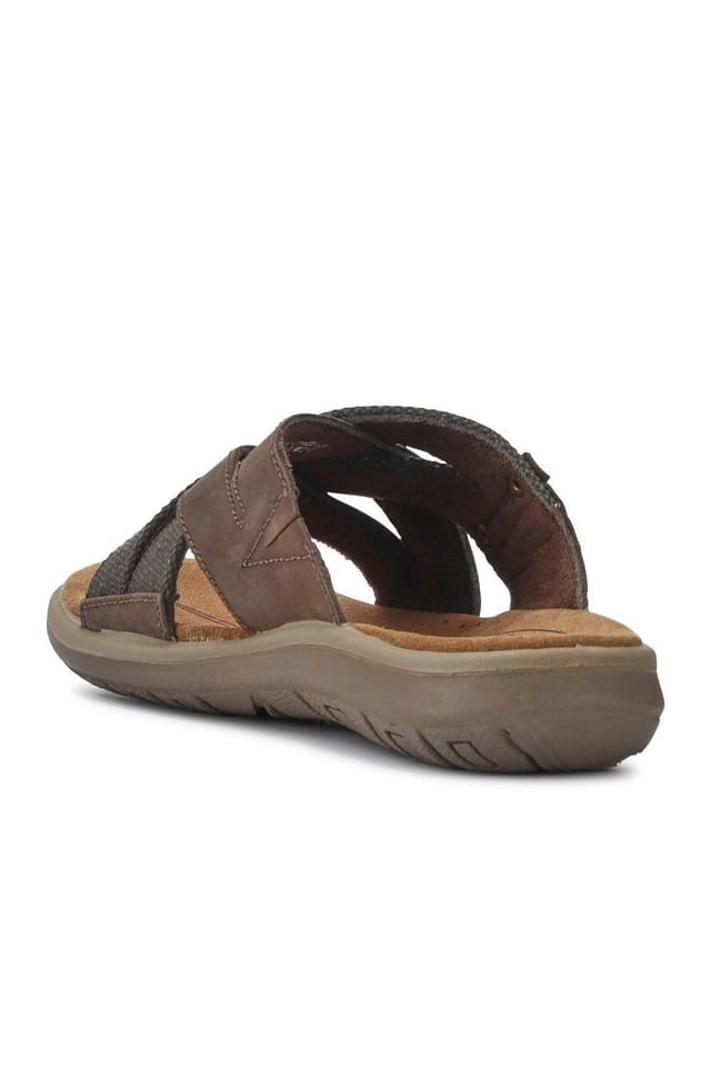 Pavers Pavers Men's Leather Mules in Brown - 3