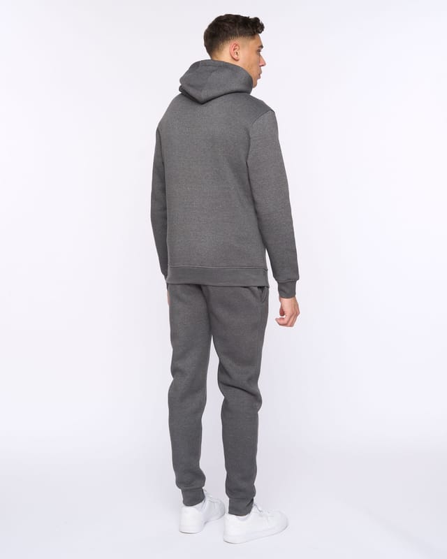 Duck&Cover Duck&Cover Merchell Men's Premium Cotton-Rich Hoodie & Cuffed Jogger Two-Piece Set in Charcoal - 2