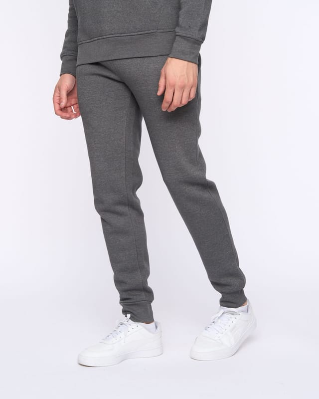 Duck&Cover Duck&Cover Merchell Men's Premium Cotton-Rich Hoodie & Cuffed Jogger Two-Piece Set in Charcoal - 3