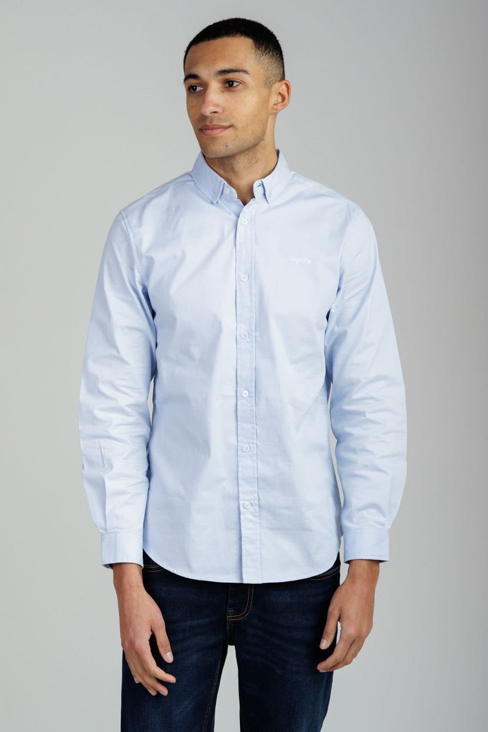 Tokyo Laundry Tokyo Laundry Light Blue Cotton Oxford Shirt