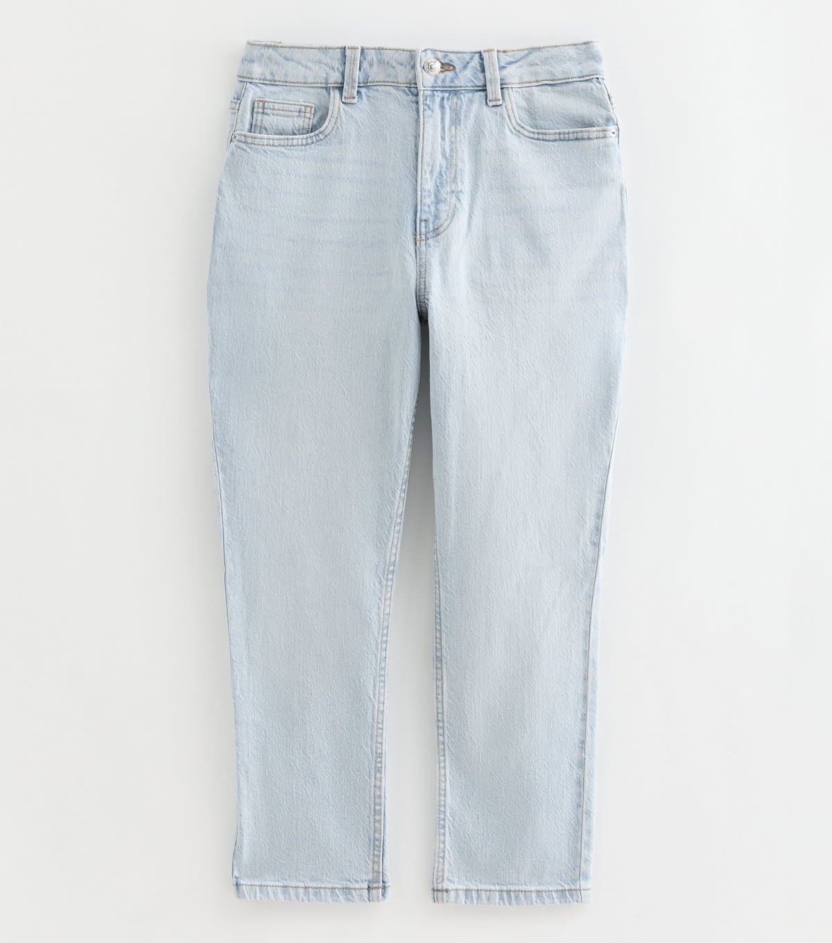 New Look Women's Petite Light Blue Hannah Straight Leg Jeans New Look