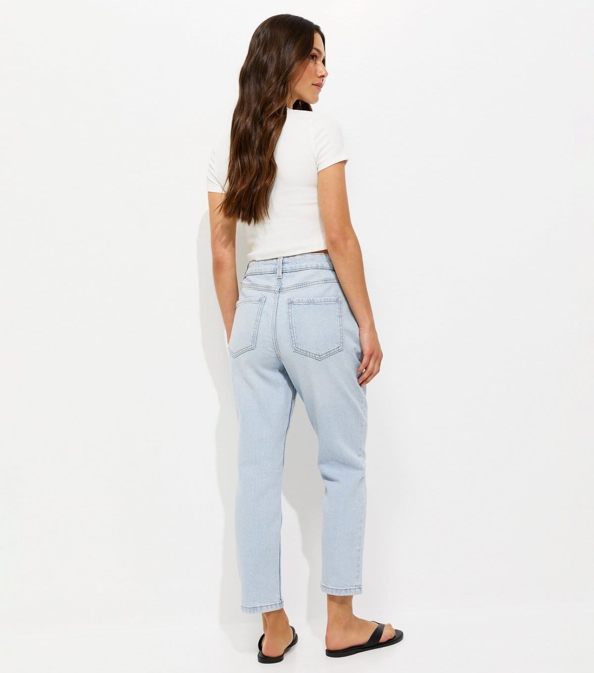 New Look Women's Petite Light Blue Hannah Straight Leg Jeans New Look - 4