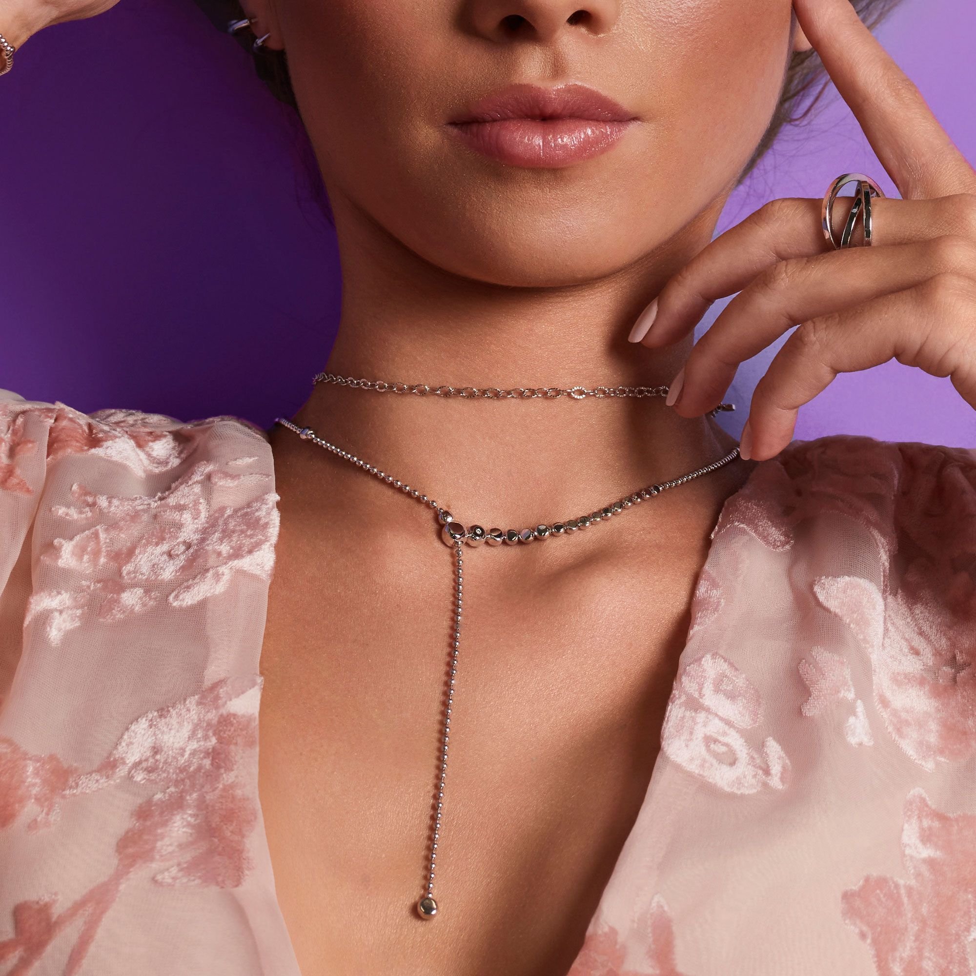 Hot Diamonds Hot Diamonds Women's Graduated Necklace in Silver - 2