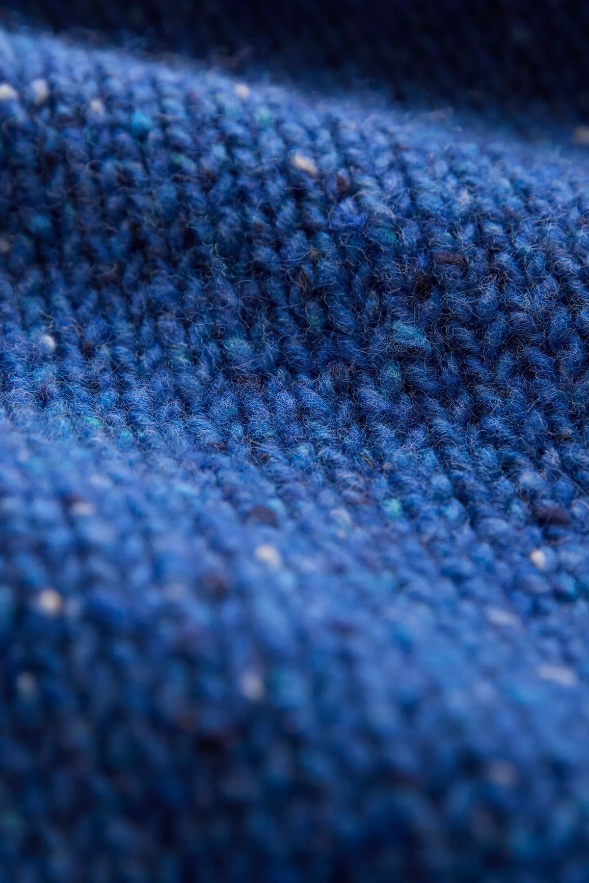 Celtic & Co Celtic & Co Women's Kilcarra Tweed Funnel Neck Sweater in Cobalt - 4