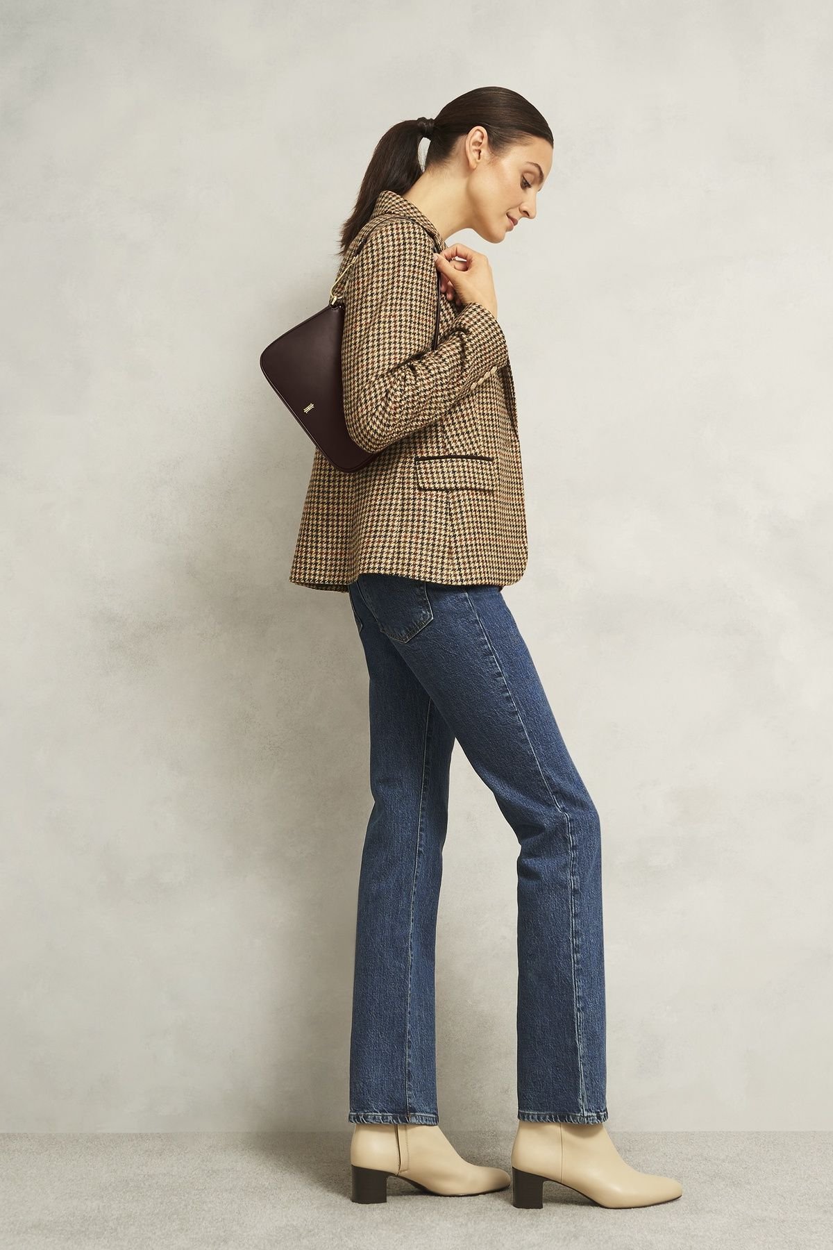 Hobbs London Hobbs London Women's Briella Leather Bag in Dark Brown - 3