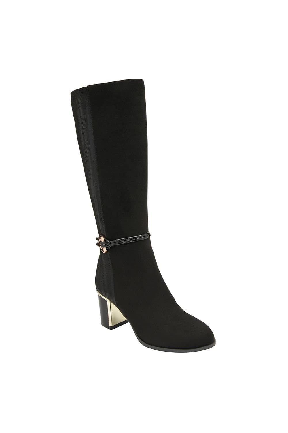 Lotus Lotus Women's 'Wynter' Textile Knee-High Boots in Black
