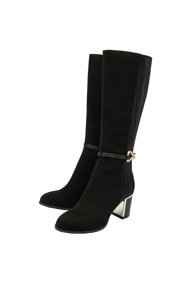 Lotus Lotus Women's 'Wynter' Textile Knee-High Boots in Black - 2