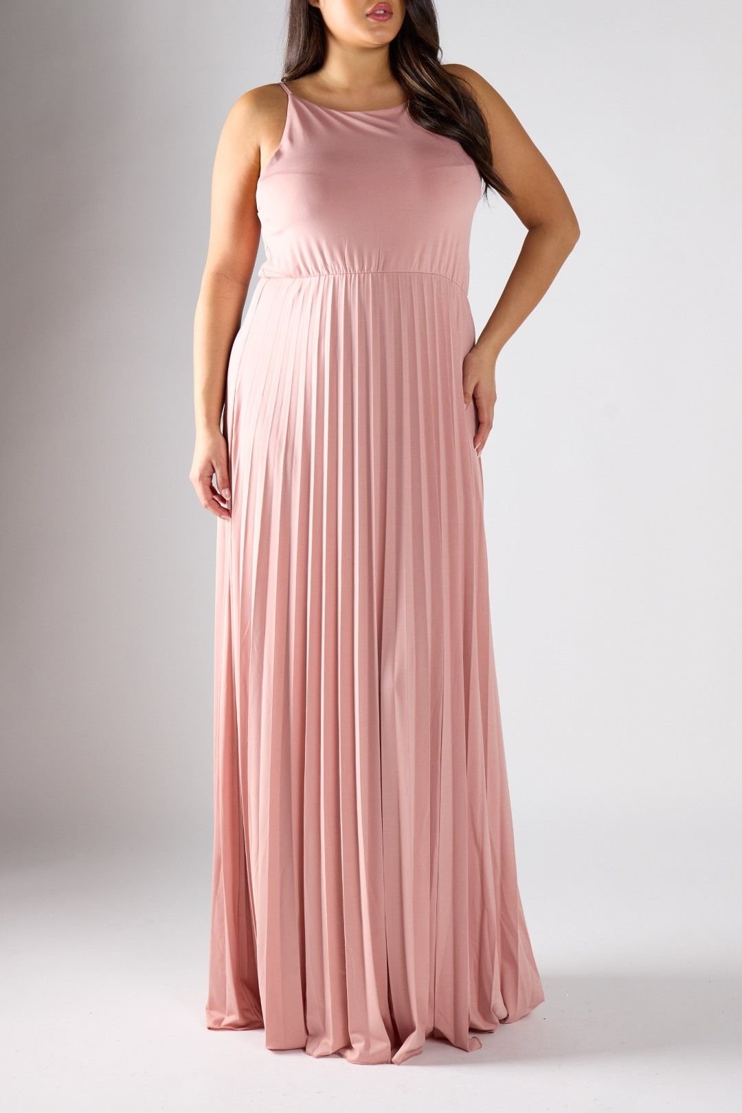 Shnoo Shnoo Women's Pleated Maxi Dress in Pink - 3