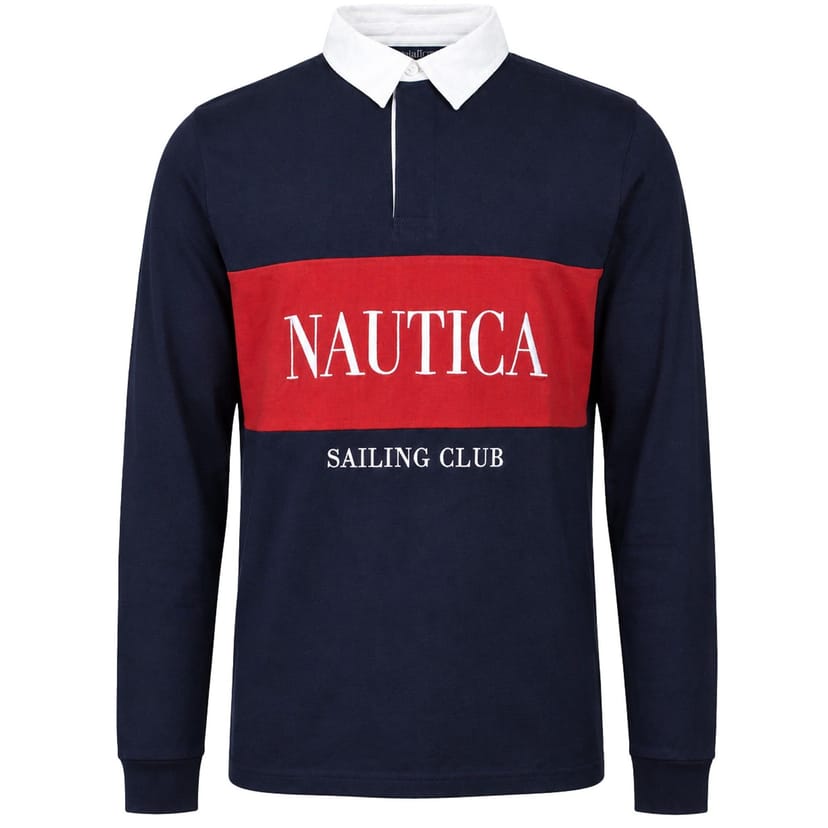 Nautica Nautica Men's Murray Dark Navy Rugby Shirt - 1