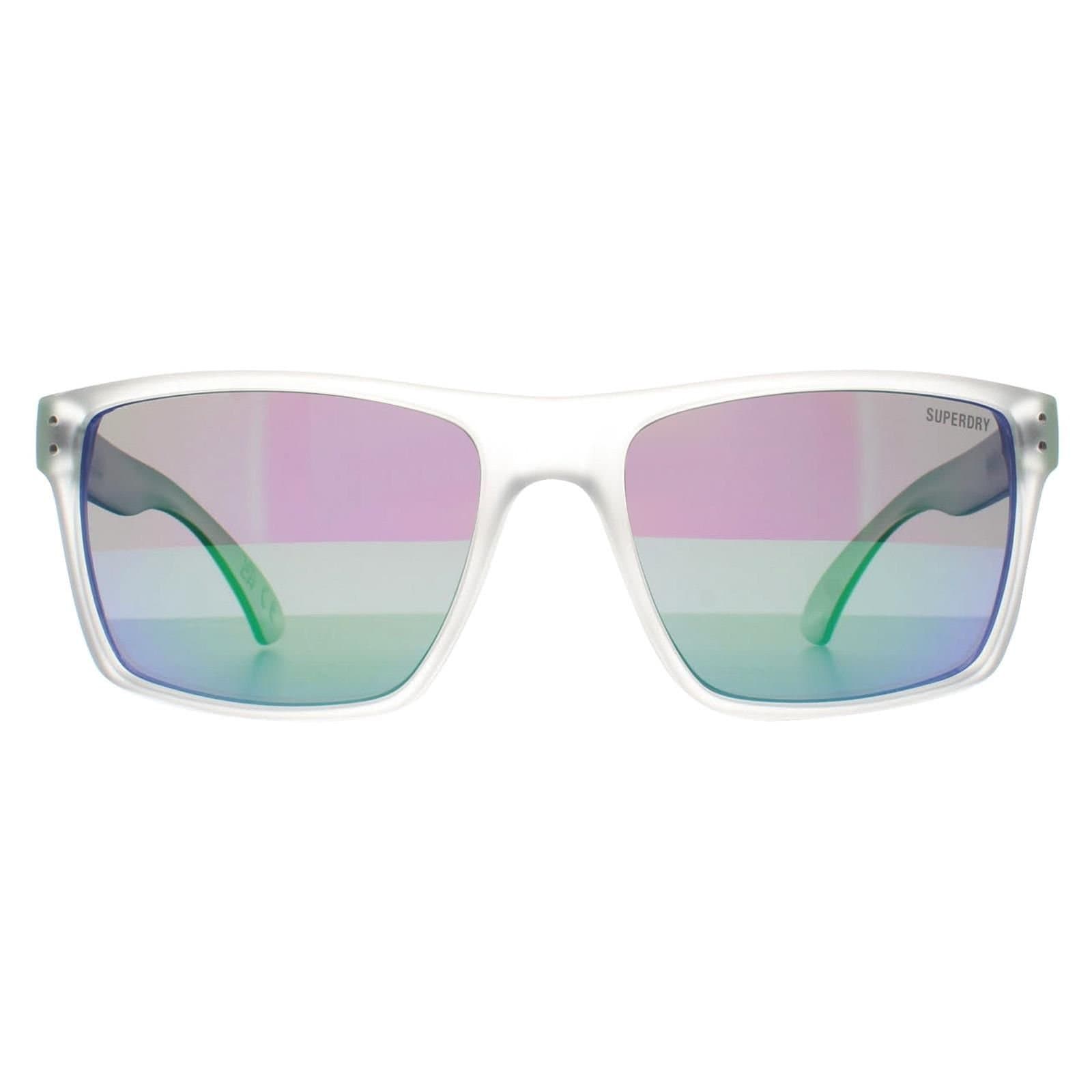 Superdry Superdry Men's Square Crystal & Green Green Mirror Kobe in Clear