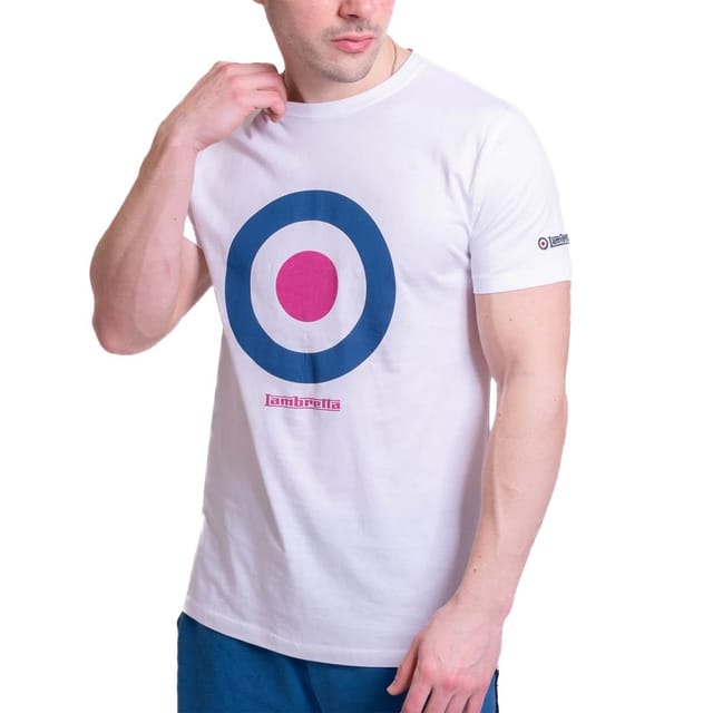 Lambretta Lambretta Men's SS24 Target T-Shirt in White - 3