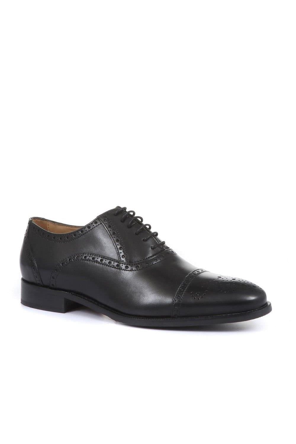 Jones Bootmaker Jones Bootmaker Men's Maynard Leather Oxford Brogues in Black