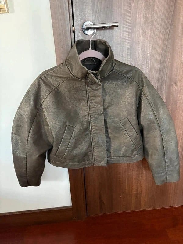 ASOS ASOS distressed leather jacket - 1