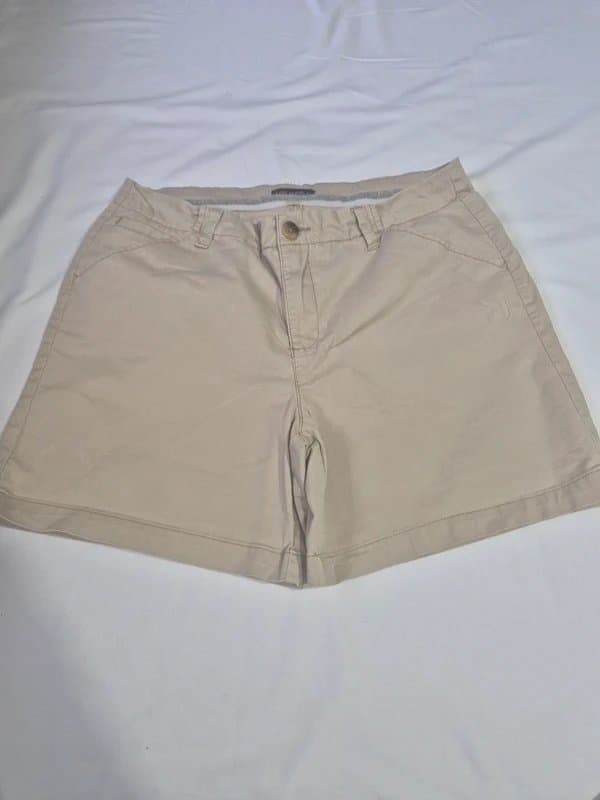 Lee Lee Riders Beige Chino Shorts Size 12 Straight Fit Summer Casual Premium