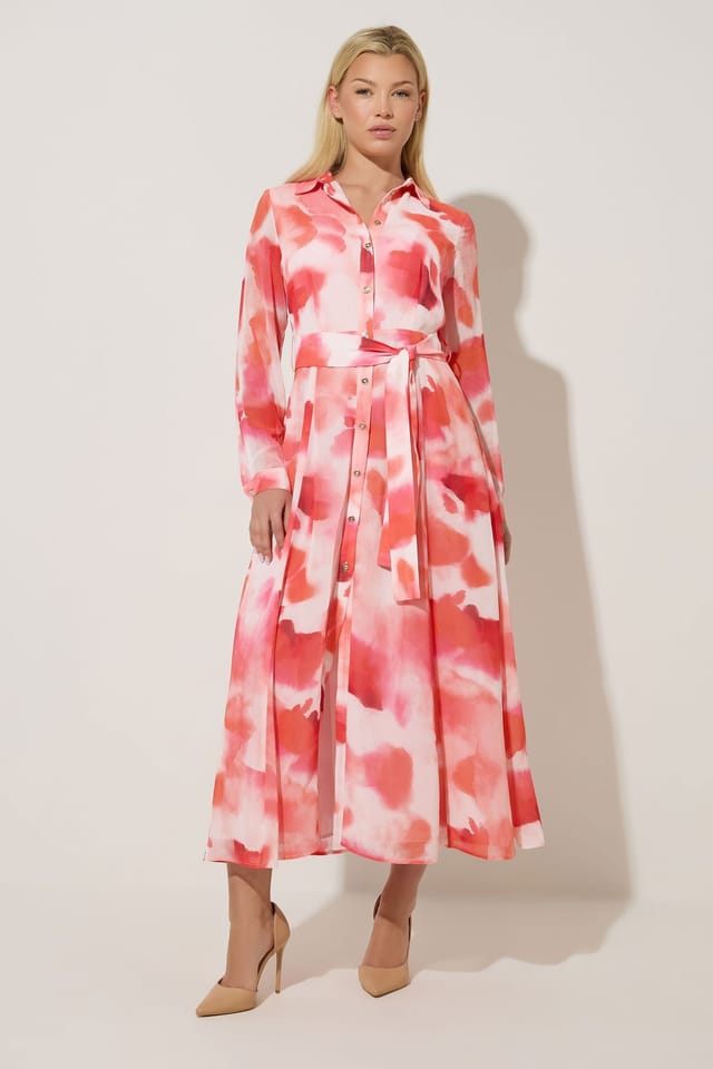 Star By Julien Macdonald Star by Julien Macdonald Women's Printed Maxi Shirt Dress in Pink - 3
