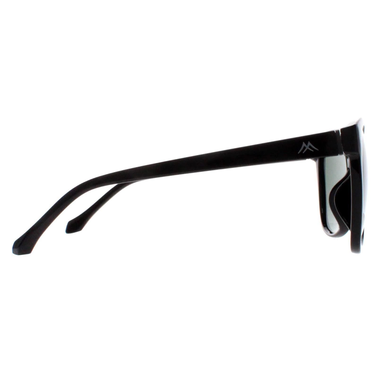 montana montana Women's Cat Eye Shiny Black G15 Green Polarized MP74 - 4