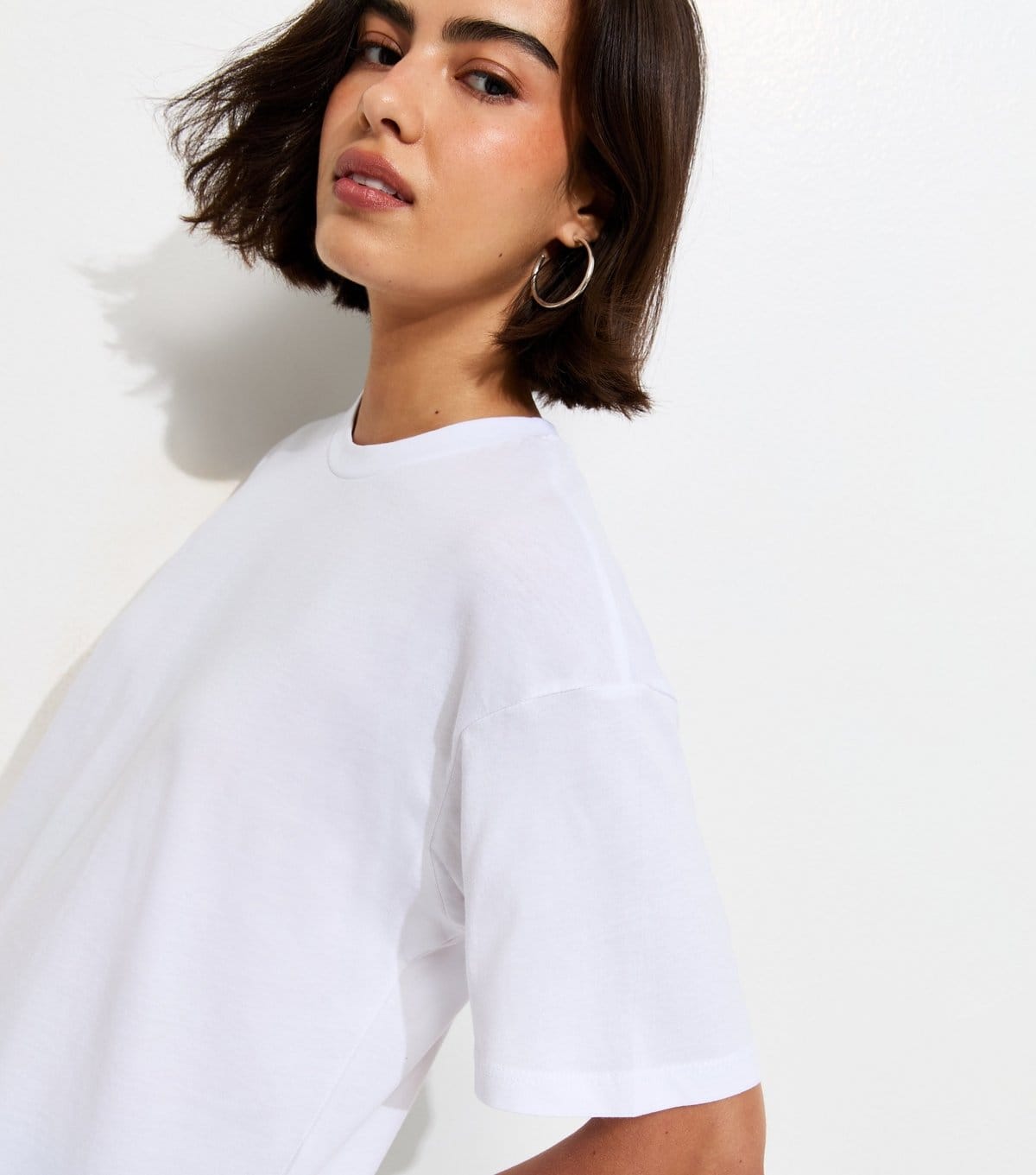New Look White Cotton Boxy T-Shirt