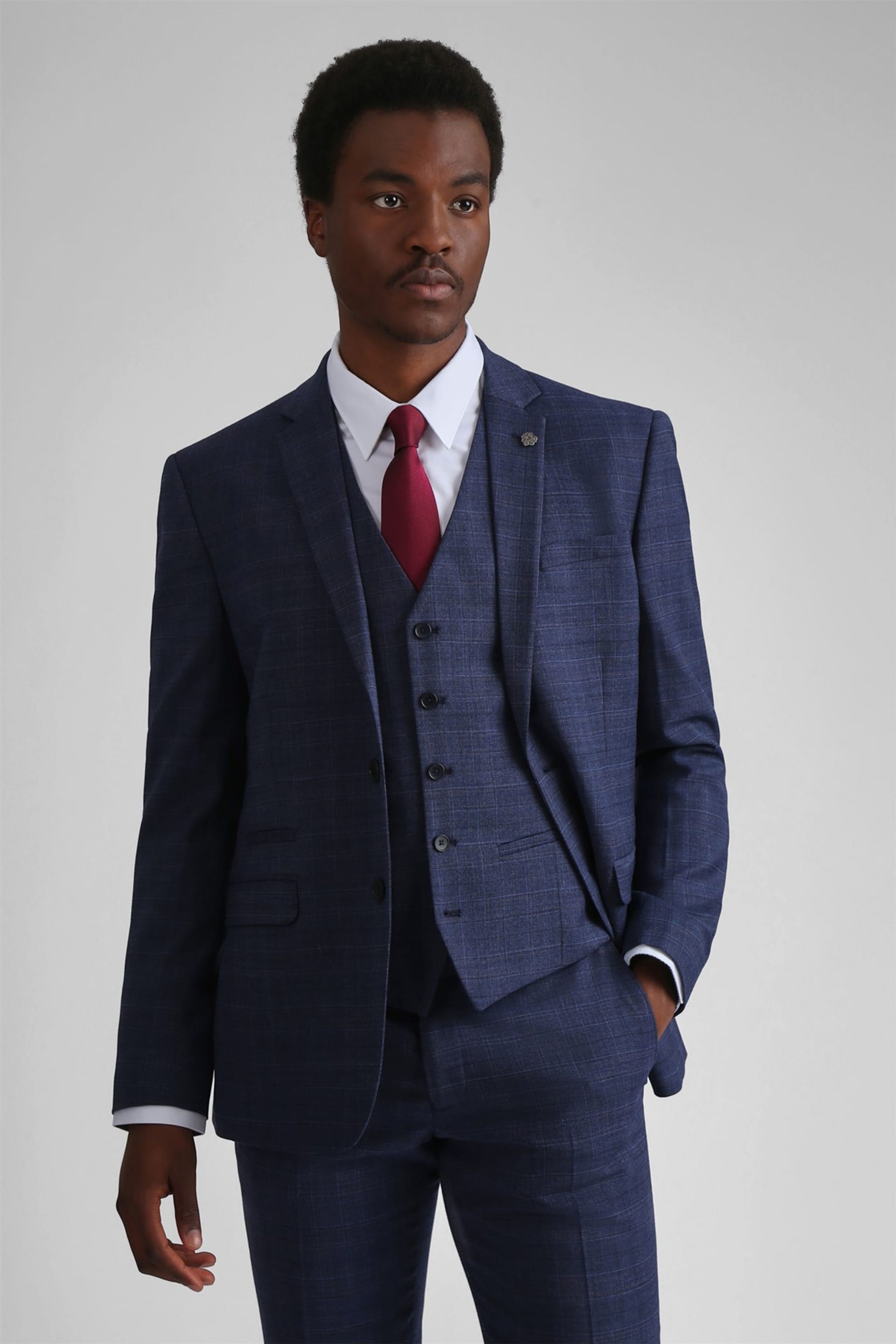 Ted Baker Ted Baker Men's Slim Fit Suit Jacket in Dark Blue - 4