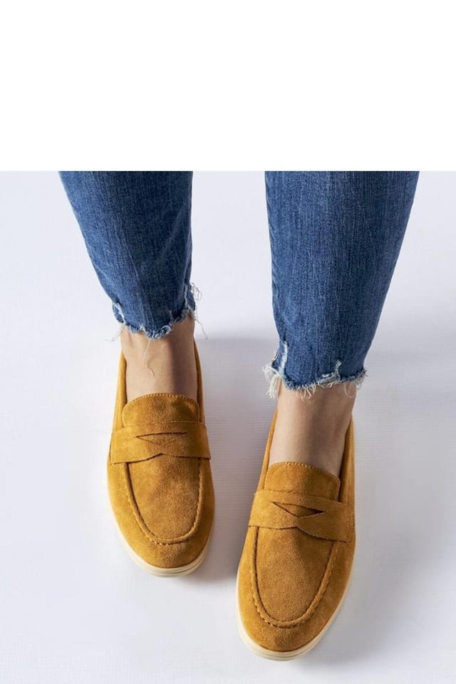 Love Lace Love Lace Women's Elegant Suede Slip On Loafers with Flexible Durable Sole in Mustard - 2