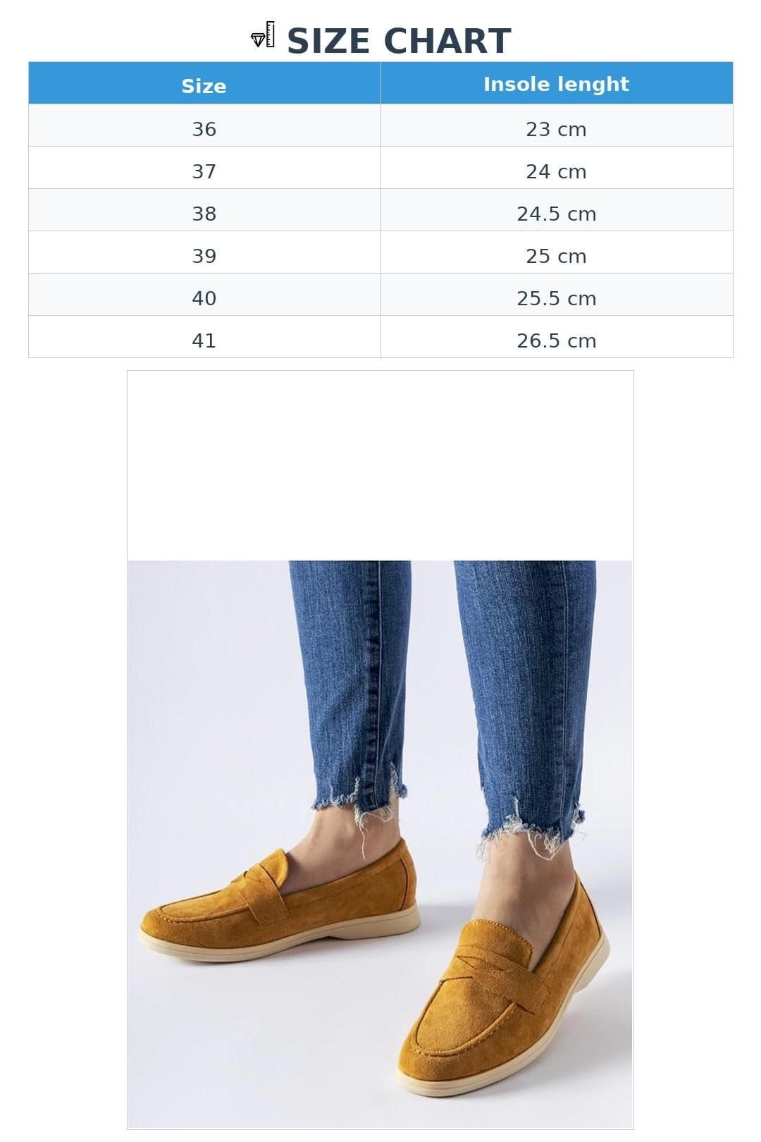 Love Lace Love Lace Women's Elegant Suede Slip On Loafers with Flexible Durable Sole in Mustard - 4