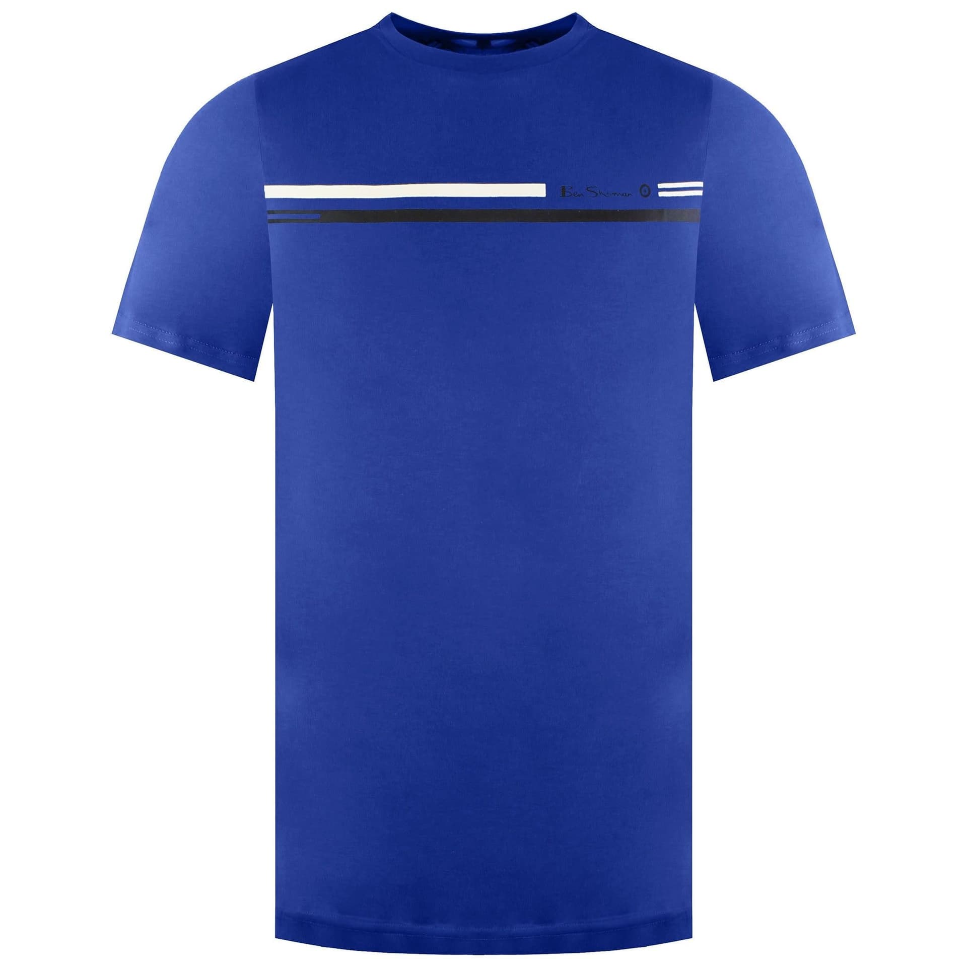 Ben Sherman Ben Sherman Men's Seasonal Stripe Blue T-Shirt