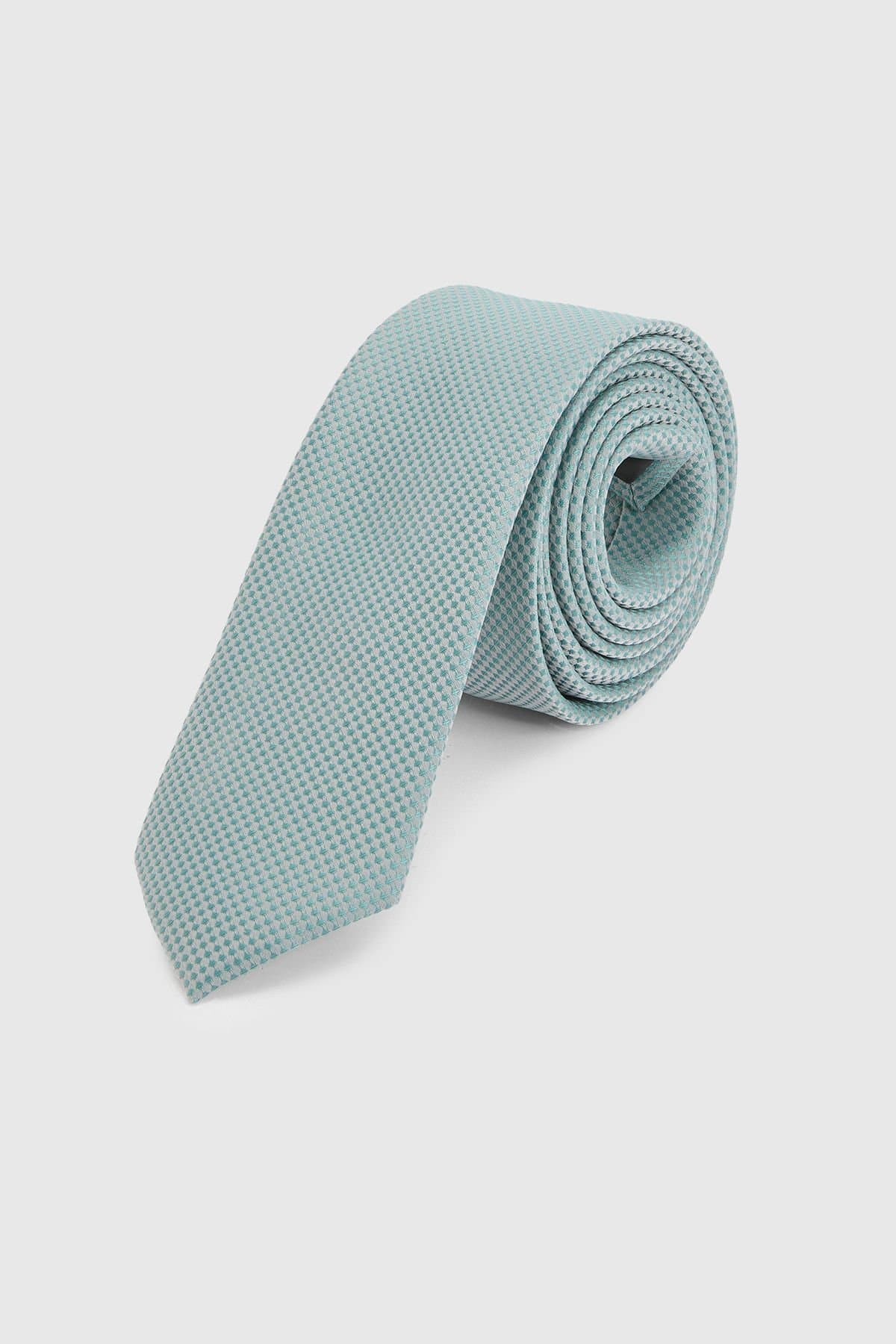 Burton Burton Men's Green Textured Tie