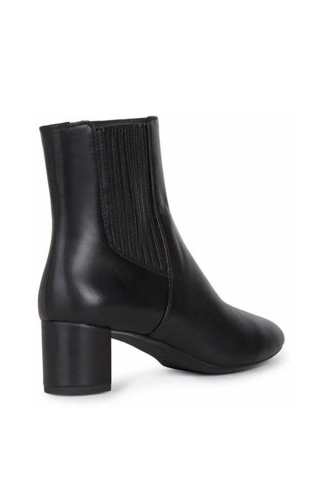 Geox Geox Women's Black 'D Pheby 50 F' Leather Ankle Boots - 2