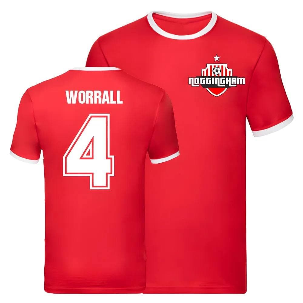Nottingham Forest Nottingham Forest Men's Joe Worrall Ringer Tee in Red