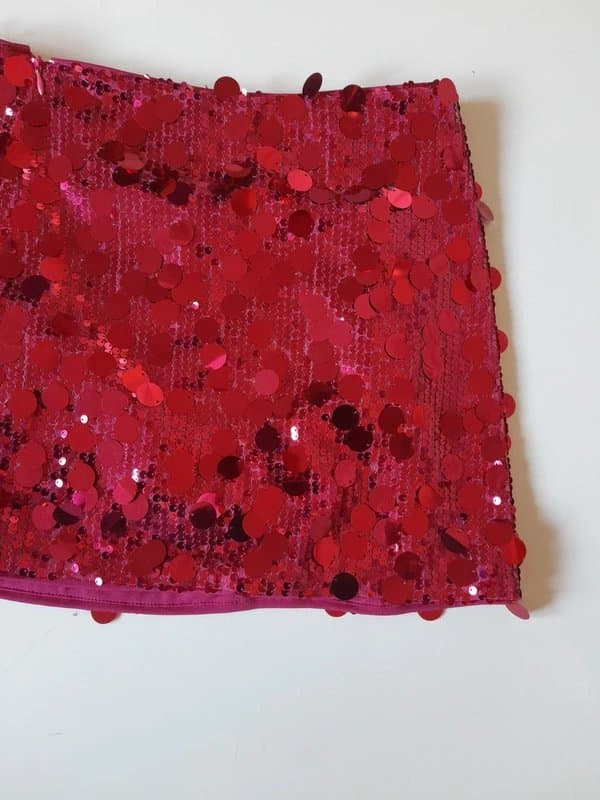 Cider Sexy hot pink sequin mini skirt by cider size xs