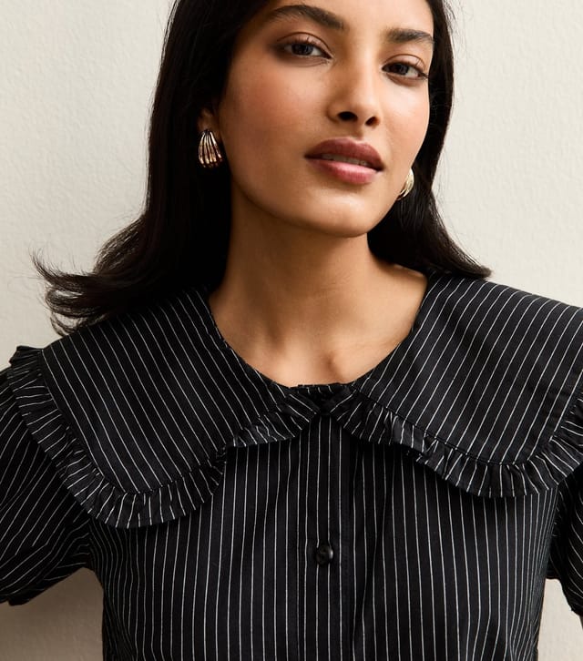 New Look Women's Black Striped Smock Mini Dress New Look - 2