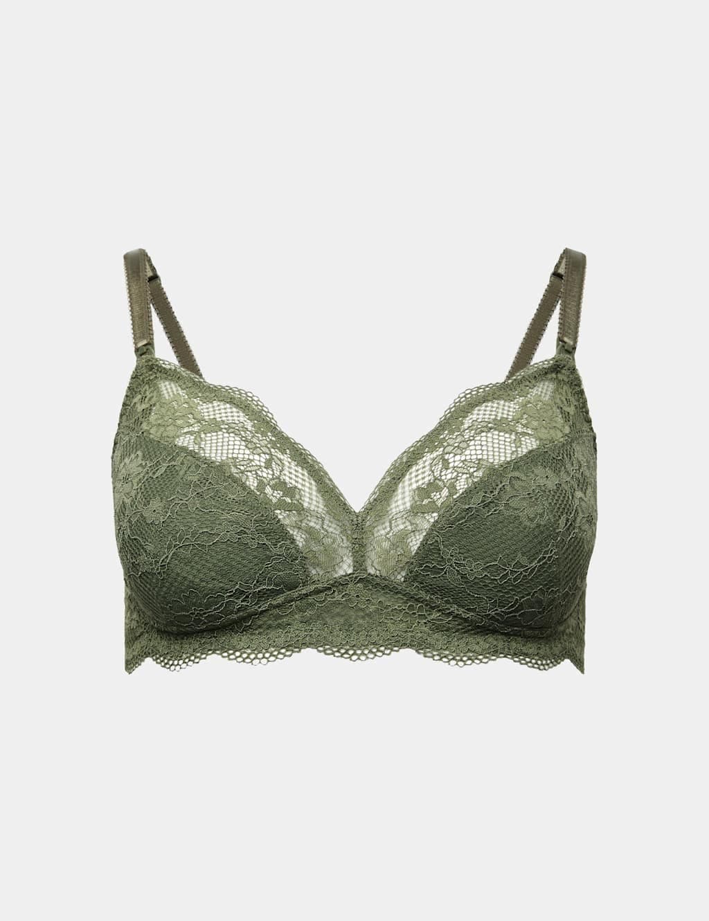 Marks & Spencer M&S Jasmine Lace Non Wired Maternity Nursing Bra B-H Khaki