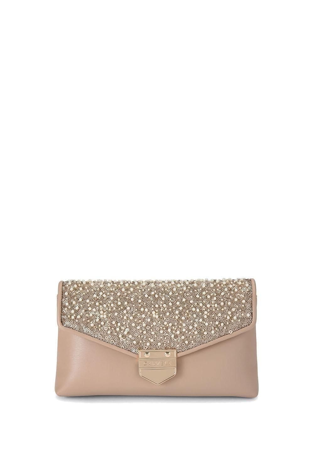 Carvela Carvela Women's 'Maria Envelope Clutch' Bag in Taupe - 1