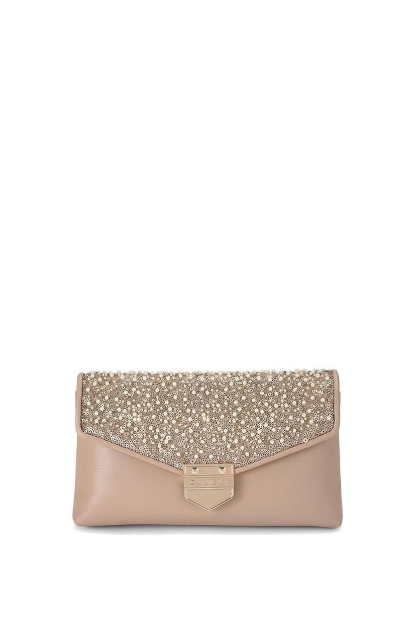Carvela Carvela Women's 'Maria Envelope Clutch' Bag in Taupe - 1