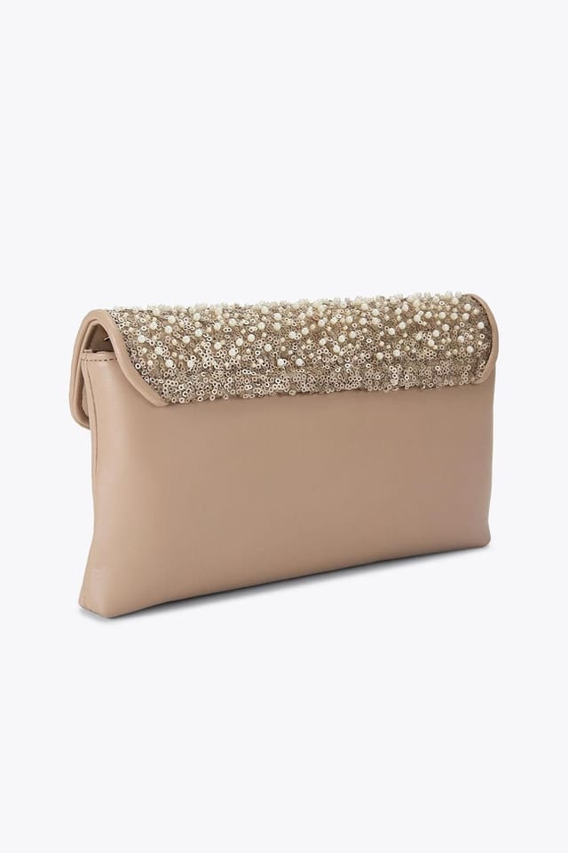 Carvela Carvela Women's 'Maria Envelope Clutch' Bag in Taupe - 3