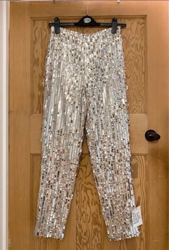 ASOS New Asos size 6 all over sequin festival / party cigarette trousers