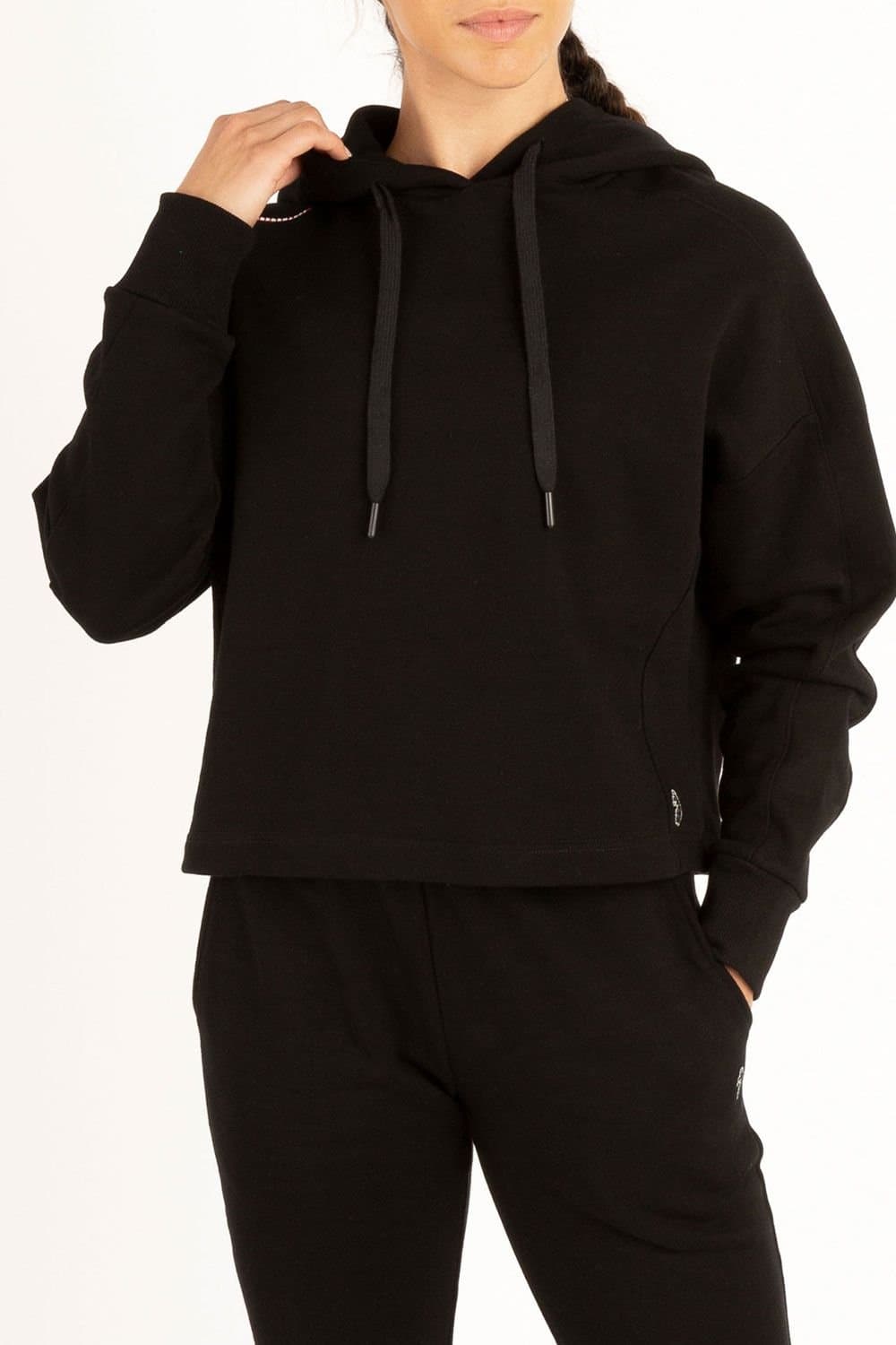 Luke 1977 Luke 1977 Women's Cobra Cropped Hoodie in Jet Black