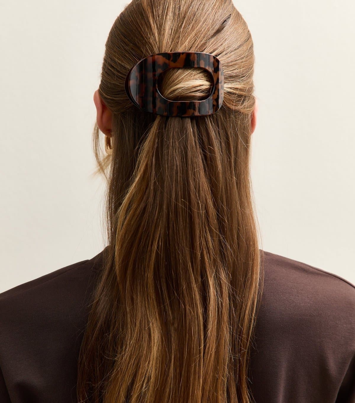 New Look Brown Tortoiseshell Curved Hair Claw Clip New Look