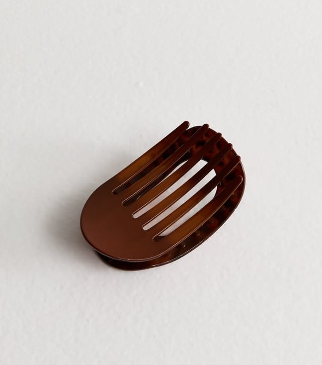 New Look Brown Tortoiseshell Curved Hair Claw Clip New Look - 3