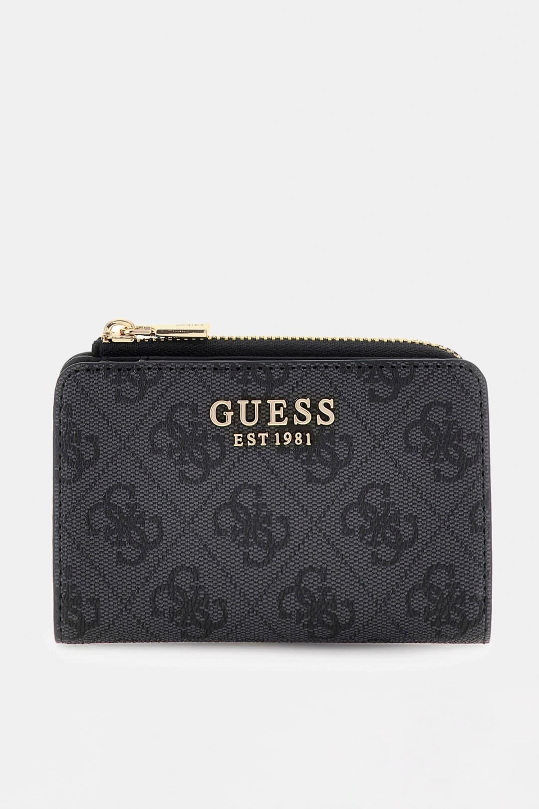 GUESS Guess Women's Laurel Ii Slg Zip Arnd Crd Case Coal in Charcoal