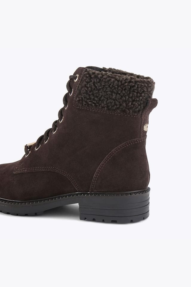 Carvela Carvela Women's 'Russ Lace Up' Suede Boots in Brown - 3