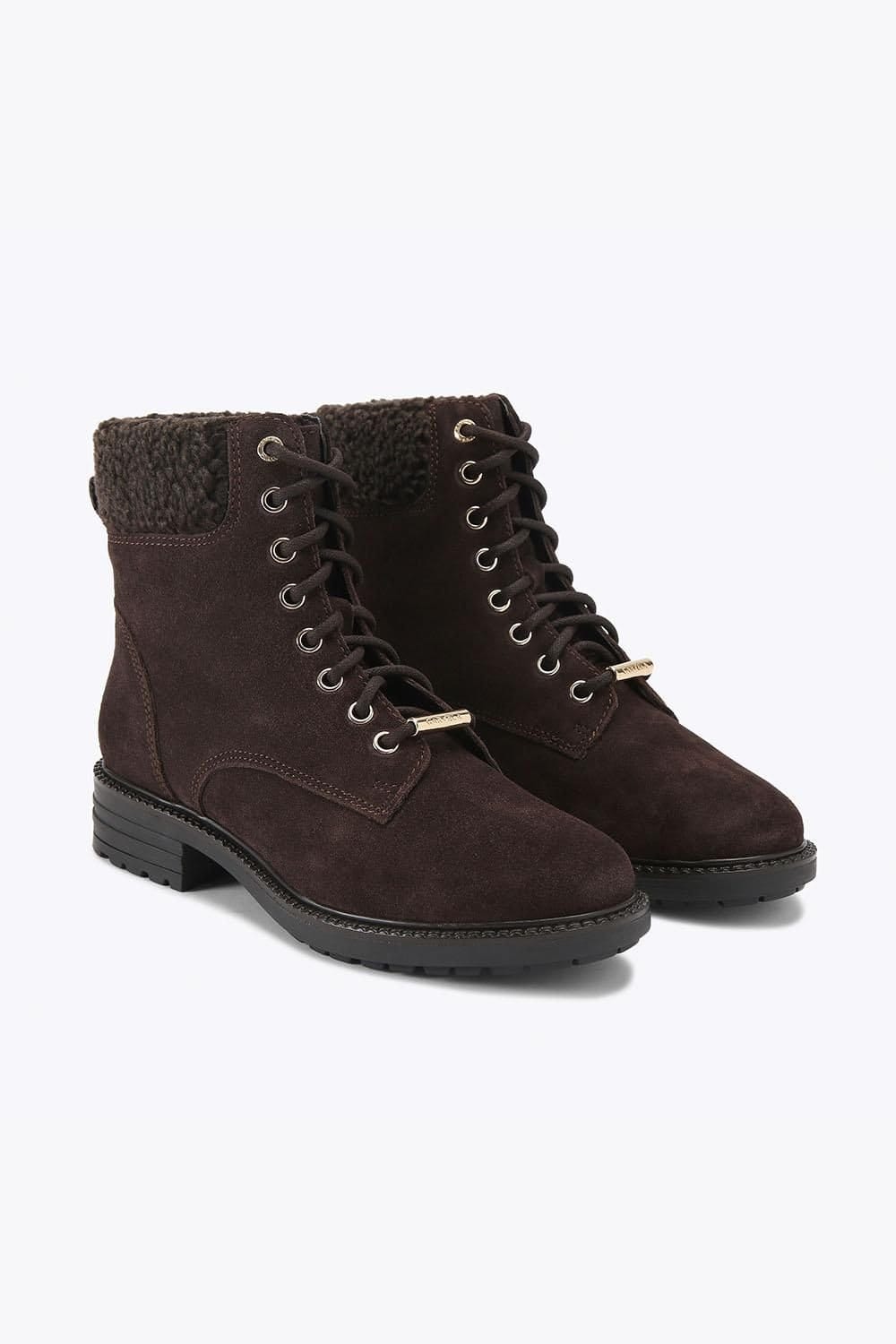 Carvela Carvela Women's 'Russ Lace Up' Suede Boots in Brown - 4