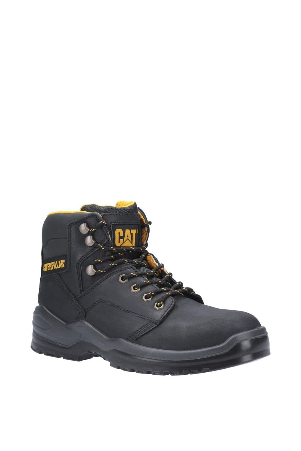 Caterpillar Caterpillar Men's 'Striver' Water Resistant Leather Safety Boots in Black