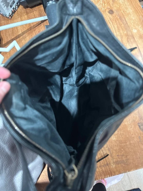 ASOS Black leather tassel bag - 1